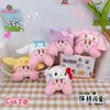 Lindo Llavero Colgante de Kirby de Sanrio Perro Canela Kuromi Colgante de Kirby Juguete de Peluche Colgante para Mochila Escolar