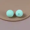 16mm Doce Versátil Colorido Pelúcia Furo Reto Contas Redondas DIY Acessório de Cabelo Feito à Mão Pulseira Acessórios de Joias Atacado