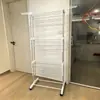 Nuevo tendedero plegable transfronterizo, nuevo toallero con forma de alas, estante de almacenamiento, perchero móvil plegable de varias capas