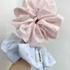 Goma para el pelo de tela de lunares frescos y coloridos estilo coreano, Lazo para el pelo dulce estilo niña, Accesorio versátil para el cabello para el uso diario