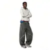 Comercio Exterior Transfronterizo Pantalones Casuales para Hombre Europeos y Americanos Estilo Deportivo para Exteriores Líneas de Bloques de Color Pantalones Rectos Sueltos Caídos Curvos para Hombre