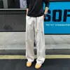 Pantalones de pierna acampanada pequeña para hombre de primavera y otoño High Street americano, pantalones casuales, estilo High Street, holgados, talla grande, para pareja, pierna recta, largos