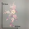 Acessórios para Vestuário Flor Tridimensional Renda de Pérola Renda com Lantejoulas Gola Bordada Decoração Acessórios para Roupas DIY