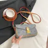 Bolso Cuadrado Pequeño de Lujo Ligero con Textura de Gama Alta, Nicho, para Mujer, Nuevo Bolso de Mano Estampado de Moda 2025, Bolso Cruzado Popular Sencillo