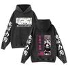 Oferta Especial Sudadera con Capucha de Algodón Puro Lavado Vintage Demon Slayer Espada de Exterminio de Demonios para Hombre y Mujer