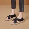 Sandálias Romanas Casuais para Uso Diário Femininas 2026 Novo Estilo de Verão Sola Macia Slip-On Planas Sandálias de Duas Vias