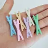 4,5cm Presilha Bico de Pato Cor Doce Grampo de Cabelo Cruzado Desenho Animado Infantil Presilha Lateral Acessórios de Cabelo Nova Presilha de Liga Colorida