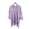 Cárdigan exterior cálido de color combinado para primavera y otoño, estilo étnico, con borlas huecas, chal de punto para mujer, nuevo estilo