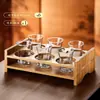 Copos de Cristal Criativos de Alta Qualidade Estilo Chinês para Uso Doméstico, Copinhos Premium de Luxo Leve, Conjunto para Servir Vinho