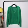 Suéter de stock a largo plazo para mujer, primavera y otoño, fino, cárdigan fino para mujer, abrigo, manga larga, suéter corto para mujer, exterior