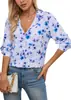 Estación independiente 2025 explosión camisa de verano para mujer nueva tendencia europea y americana camisa estampado de animales 3D