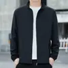 Chaqueta Ligera Transpirable para Deportes al Aire Libre Protección Solar de Verano Cuello Alto Color Sólido Protección UV Moderna Versátil para Hombre
