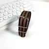 Correa de nailon de moda una correa de lona a rayas de tres anillos 12 14 16 mm directo de fábrica lote en stock