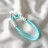 Estilo Ins Color Claro Todo Fósforo Colgante para Funda de Teléfono Móvil Cuerda Corta para Mano Colgante de Correa Tejida Duradera Cadena para Bolso de Llaves Universal