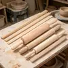 Juego de herramientas de cerámica de madera maciza natural, rodillo de arcilla para dar forma a platos de arcilla, herramientas de manualidades DIY para niños