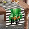 Nuevo St de Venta Caliente Temu. Mantel de Mesa de Patrick Trébol de Cuatro Hojas de la Suerte Estampado de Enano Mantel Decorativo a Prueba de Polvo para Mesa de Comedor