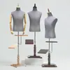 Tienda de ropa maniquí masculino traje exhibición maniquí cuerpo maniquí lavado con arena de alta calidad gris claro forma de cuerpo maniquí modelo avanzado