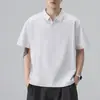 Roupas Masculinas Xintang 2026 Verão Masculino Gola Gaivota Peso Pesado Manga Curta Solta Casual Camisa Polo