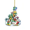 2024 Navidad Transfronteriza Árbol de Navidad Colgante Acrílico Plano Mickey Mouse Adornos de Navidad Decoraciones Navideñas