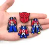 Nuevos Charms para Zapatos Tipo Clogs de Dibujos Animados de la Serie Transformers Accesorios Goma Suave Hebillas para Zapatos DIY Accesorios para Sandalias Pantuflas