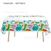 Venda quente de fábrica toalha de mesa decorativa para festa de aniversário infantil toalha de mesa retangular descartável com estampa de desenho animado toalha de mesa para banquete