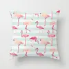 Fábrica multi-especificação imitação super macio criativo desenho animado flamingo fronha quarto estudo almofada de apoio para cintura capa
