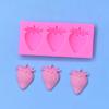 3 Morango forma molde de silicone assando DIY bolo molde