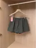 Pantalones Cortos Casuales Delgados para Mujer 2026, Primavera y Verano Adelgazantes Estilo Retro Japonés de Pierna Ancha en A