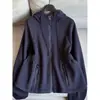 Otoño 2026 Nueva Elegante Chaqueta Corta con Capucha de Capa de Aire Ajustada para Mujer al por Mayor N5FW087