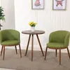Juego de Mesa y Sillas de Comedor Imitación Madera Maciza Nórdica, Mesa Redonda Creativa de Ocio Minimalista Moderna para Apartamento Pequeño, Sillas para Cafetería