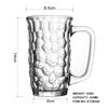 Lizun Creative Water Cube Cup Taza de jugo Taza de bebida Taza de cerveza Taza de cerveza Taza de té Taza de agua Vidrio