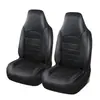 Funda Universal de Cuero PU de Una Pieza para Asientos Delanteros Dobles de Coche para Comercio Exterior, Funda de Cojín de Asiento Popular de Venta Transfronteriza, Adecuada para Todas las Estaciones