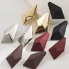 Brincos Irregulares Geométricos em Forma de Losango Estilo Retro Barroco Heming Za para Mulheres, Brincos de Alta Qualidade com Pino de Prata S925