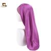 Touca de cetim para cabelo comprido, tubo longo de seda, elástico para cabelo, touca, chapéu pullover para salão de beleza TJM-446G