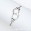 Suministro exclusivo transfronterizo de pulseras de pareja de estilo minimalista europeo y americano, pulseras de atracción magnética en forma de corazón, estilo simple y moderno para parejas.