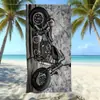 Toalla de Playa de Microfibra Transfronteriza con Logo Personalizado, Absorbente de Agua, Secado Rápido, Toalla de Baño de Terciopelo Doble Cara Estampada, Hecha a Medida para Comercio Exterior