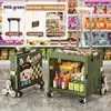 Carrinho de Compras Doméstico de Grande Capacidade com Rodas, Carrinho de Camping Portátil Dobrável para Compras de Supermercado e Retirada de Pacotes