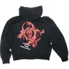 Moda Callejera Retro Oscura para Hombre Sudadera con Cremallera Estampado de Calavera Punk Ropa Transfronteriza Gótica