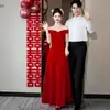 Vestido Elegante de Um Ombro para Mulheres, Cintura Marcada, Emagrecedor, Modelo Longo, Estilo Socialite Elegante, Branco, Simples e Estiloso, Caimento Justo e Valoriza a Silhueta