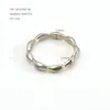 Anillo de Moda Transfronterizo Europeo y Americano de Acero Inoxidable 316 para Mujer, Modelo Nuevo, Forma Ovalada Cerrada, Personalidad Vintage, Joyería Simple para Mano