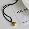 Chubby Fu segurança pingente colar feminino pequeno ouro preto corda clavícula corrente novo estilo chinês temperamento de alta qualidade suéter corrente moda