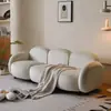 Tecido Tecnológico Casa Apartamento Pequeno Sofá Quarto Sala de Estar Moderno Estilo Celebridade da Internet Creme Sofá Pequeno de Tecido para Recepção para Duas Pessoas