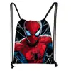 Nueva Bolsa de Almacenamiento Cruzada de Poliéster con Cordón de Marvel Spider-Man Mochila con Cordón de Gran Capacidad Fabricante Venta al por Mayor