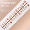 Parches para Uñas de Arte Tamaño Completo Tiras Color Nude Pre-hechos Hechos a Mano Uñas Portátiles Elegantes 30 Piezas Degradado Difuminado Ojo de Gato Hielo Transparente