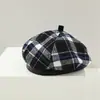 Boina Infantil Otoño e Invierno Sombrero de Calabaza para Bebé Niño Bebé Sombrero Octogonal de Pintor Sombrero de Periódico Atractivo de Moda