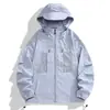 Roupa de Proteção Solar para Vento para Homens, Respirável, Não Grudenta, Sensação de Gelo, Amigável à Pele, Roupa Leve de Proteção Solar para Montanha no Verão para Mulheres