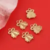 Yt215 Campana de Imitación Dorada Navideña DIY Accesorios de Joyería de Aleación de Zinc Pulsera de Dibujos Animados Llavero Colgante para Funda de Teléfono Móvil