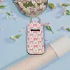 Amazon Rosa Material de Buceo Cubierta para Labial Neopreno Estampado Cubierta para Labial Portátil al Aire Libre Llavero Colgante