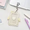 Porta-Cartões Pequeno Asas de Anjo Creme Original Porta-Cartões Rígido de Acrílico Porta-Cartões Pequeno de Anjo Cartão de Identidade Película para Cartão Porta-Cartões