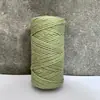 En Stock Cuerda de Algodón de Colores de 3 mm de Tres Hilos Cuerda Pura de Algodón para Tejido de Tapicería Rollos de 100.1 m de Cuerda para Manualidades Hechas a Mano